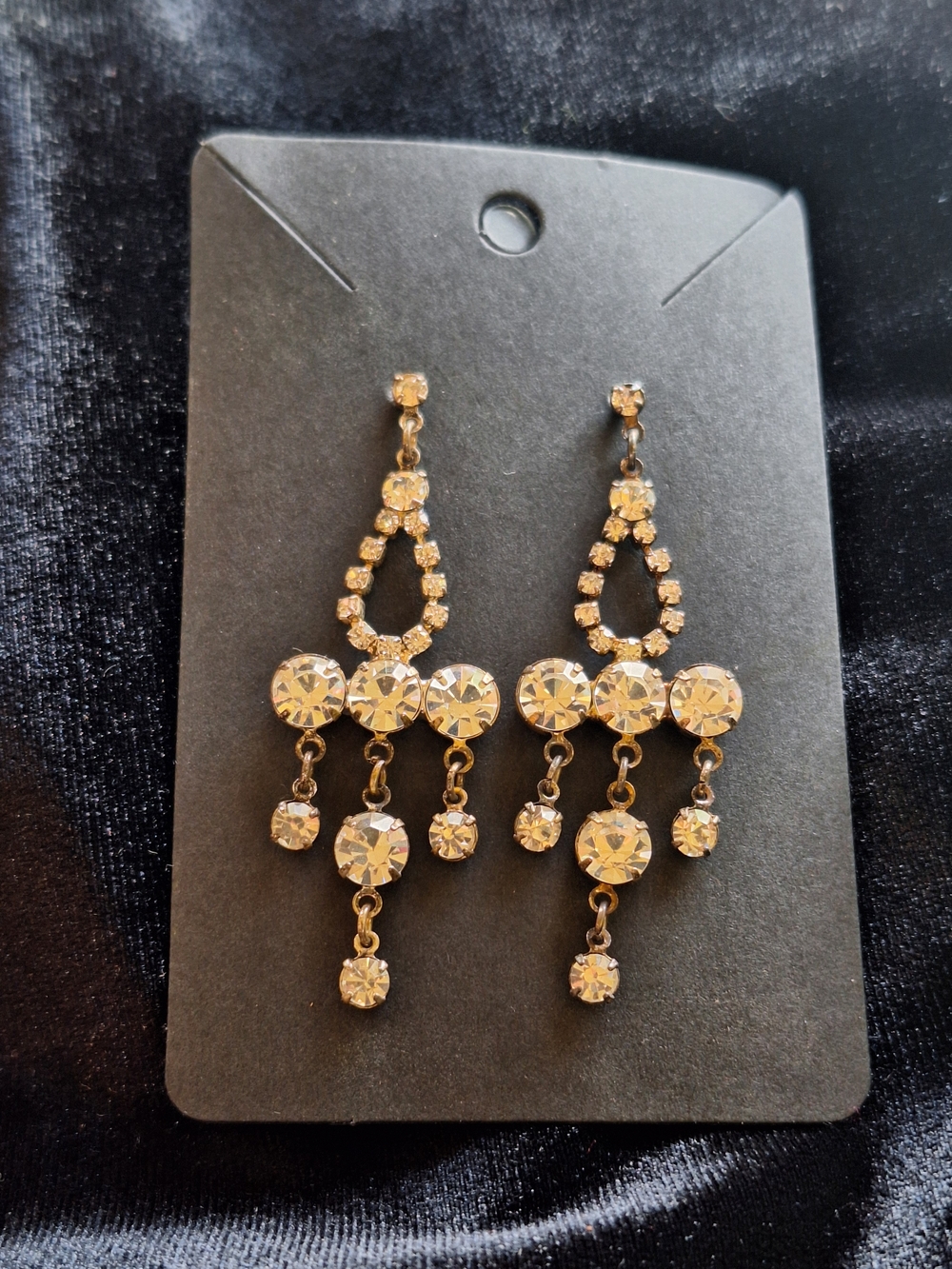 Crystal Chandelier Drop Earrings